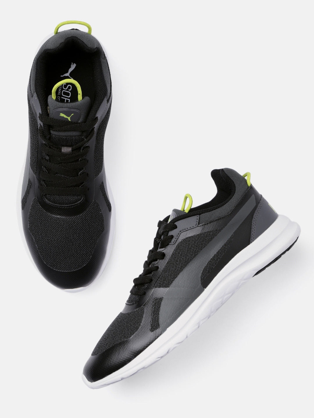 

Puma Men Black Solid Sneakers