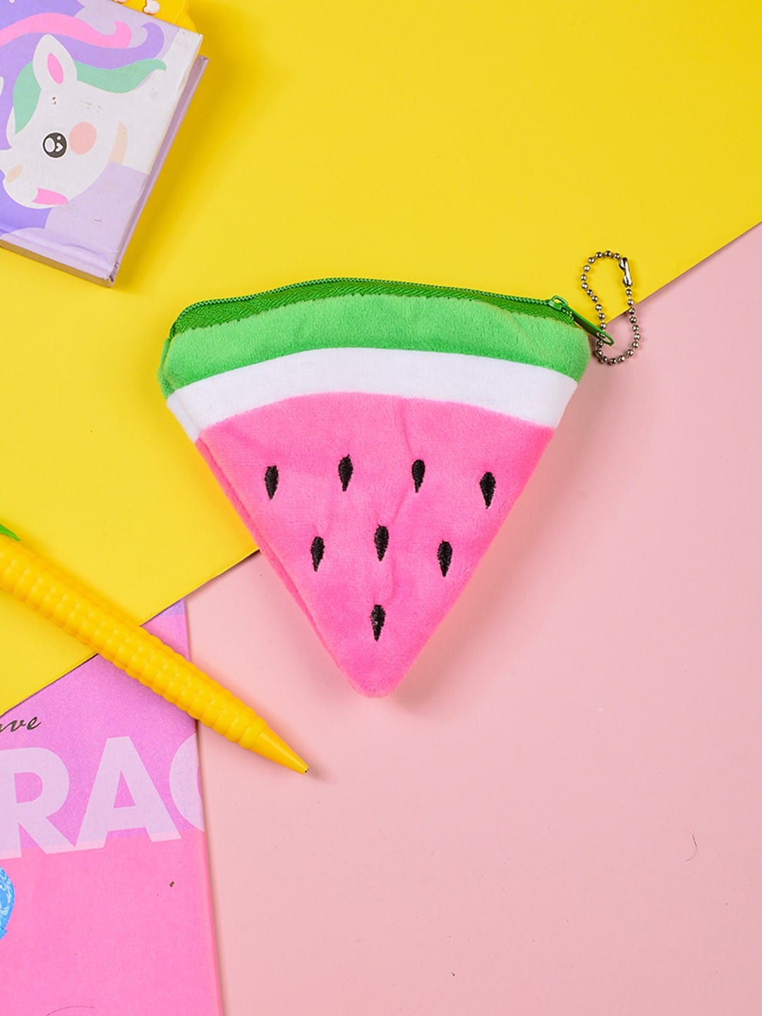 

POPLINS Pink Colourblocked Structured Faux Fur Sling Bag