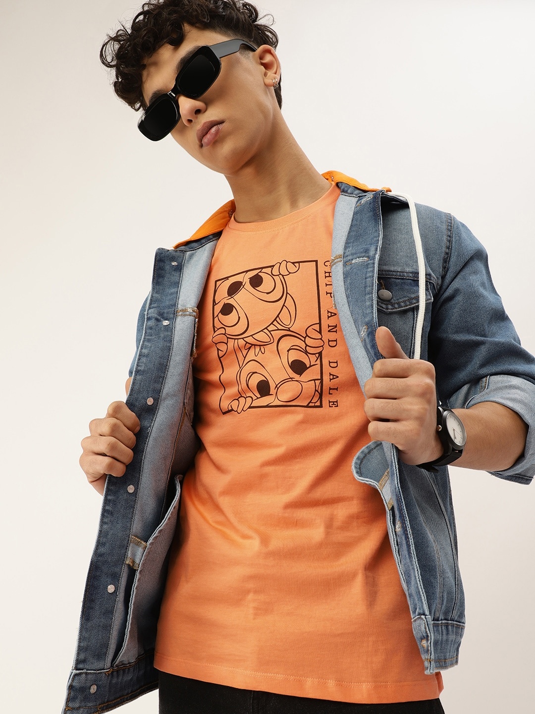 

Kook N Keech Disney Teens Boys Orange Printed T-shirt