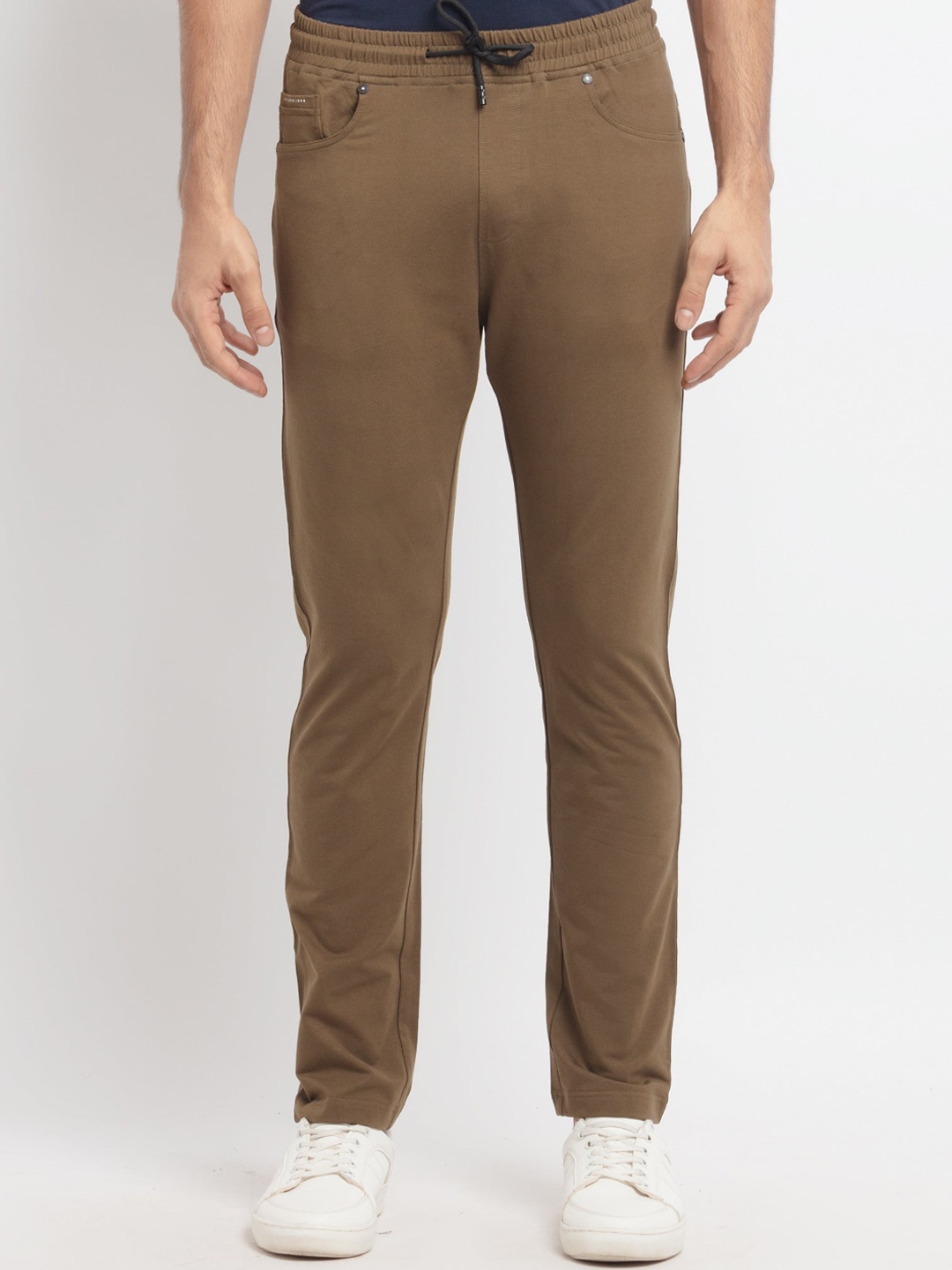 

Status Quo Men Plus Size Olive Solid Regular Fit Cotton Track Pants