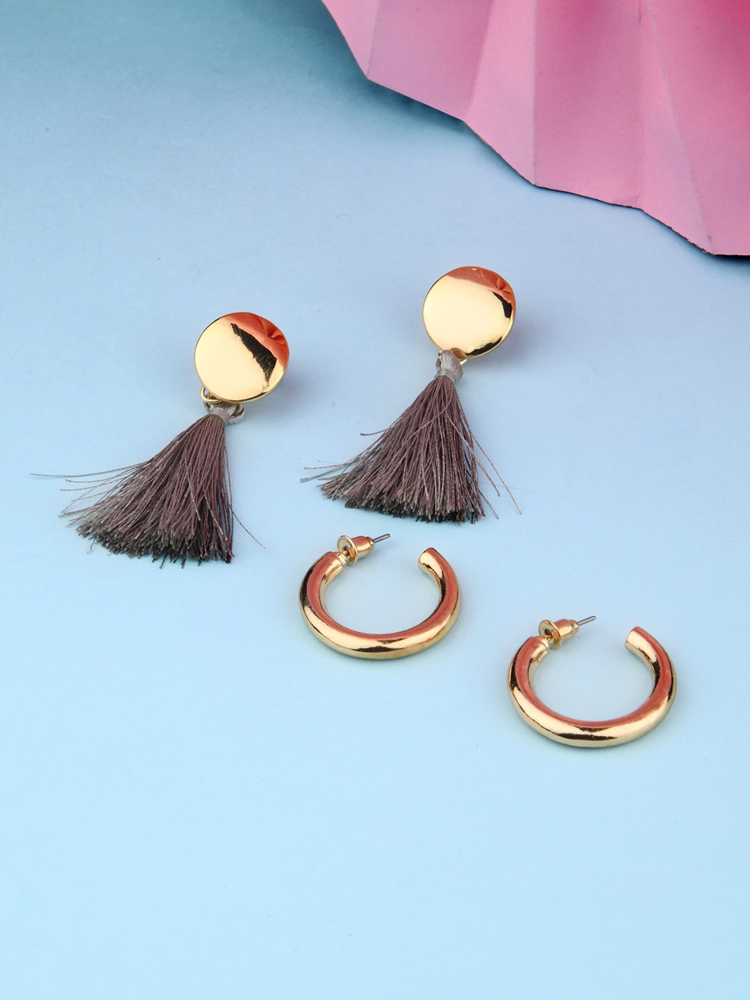 

Lilly & sparkle Gold-Plated Set Of 2 Earrings