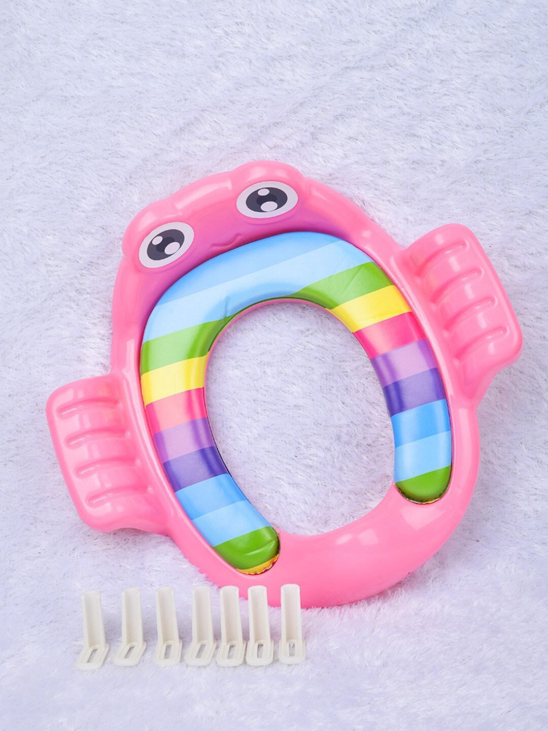 

POPLINS Kids Pink & Blue Printed Plastic Potty Seat