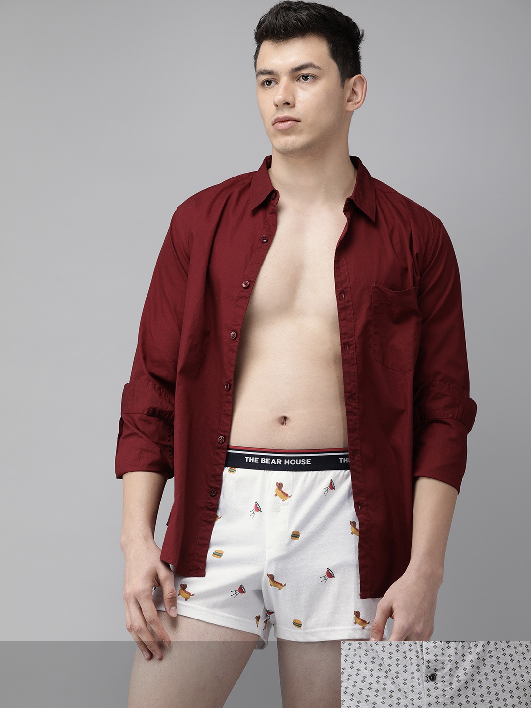 

THE BEAR HOUSE Men Pack of 2 Printed Assorted Boxers with Pouch TBH-SLOAN