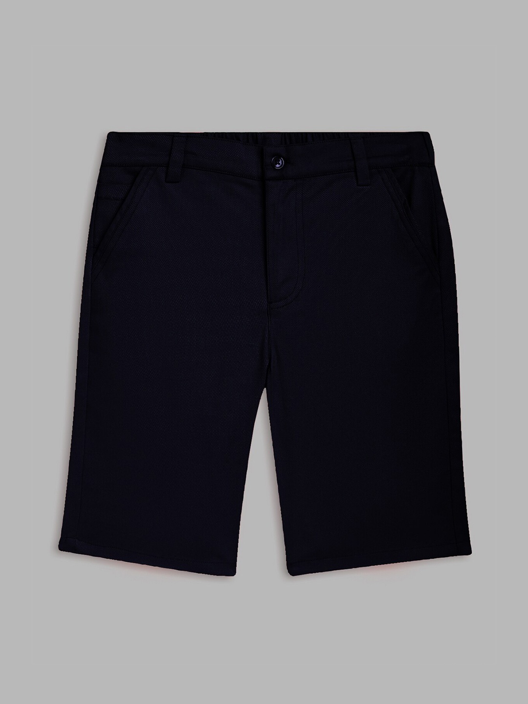 

Blue Giraffe Boys Navy Blue Pure Cotton Shorts