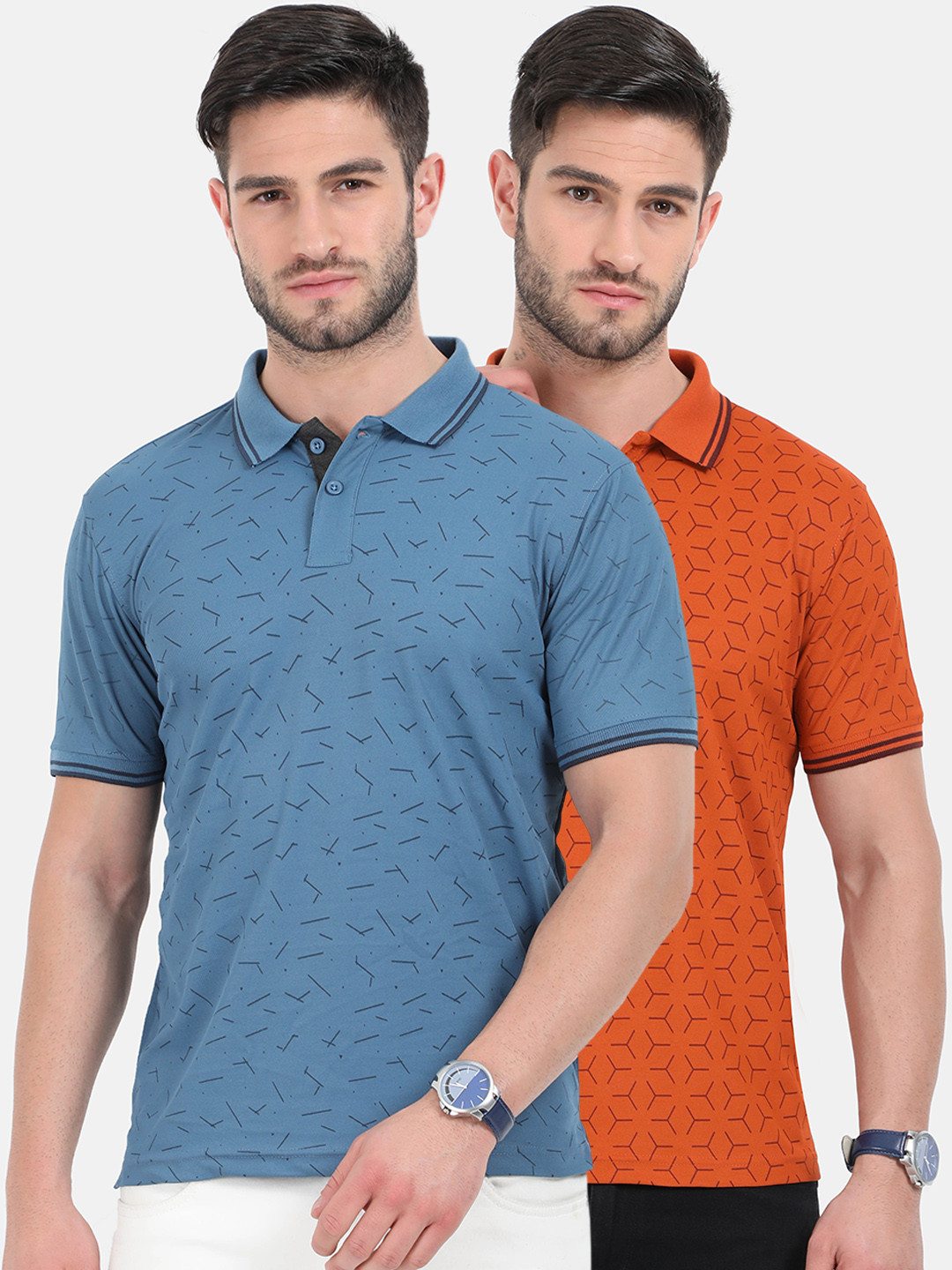 

ARDEUR Men Pack Of 2 Dri-FIT T-shirts, Blue