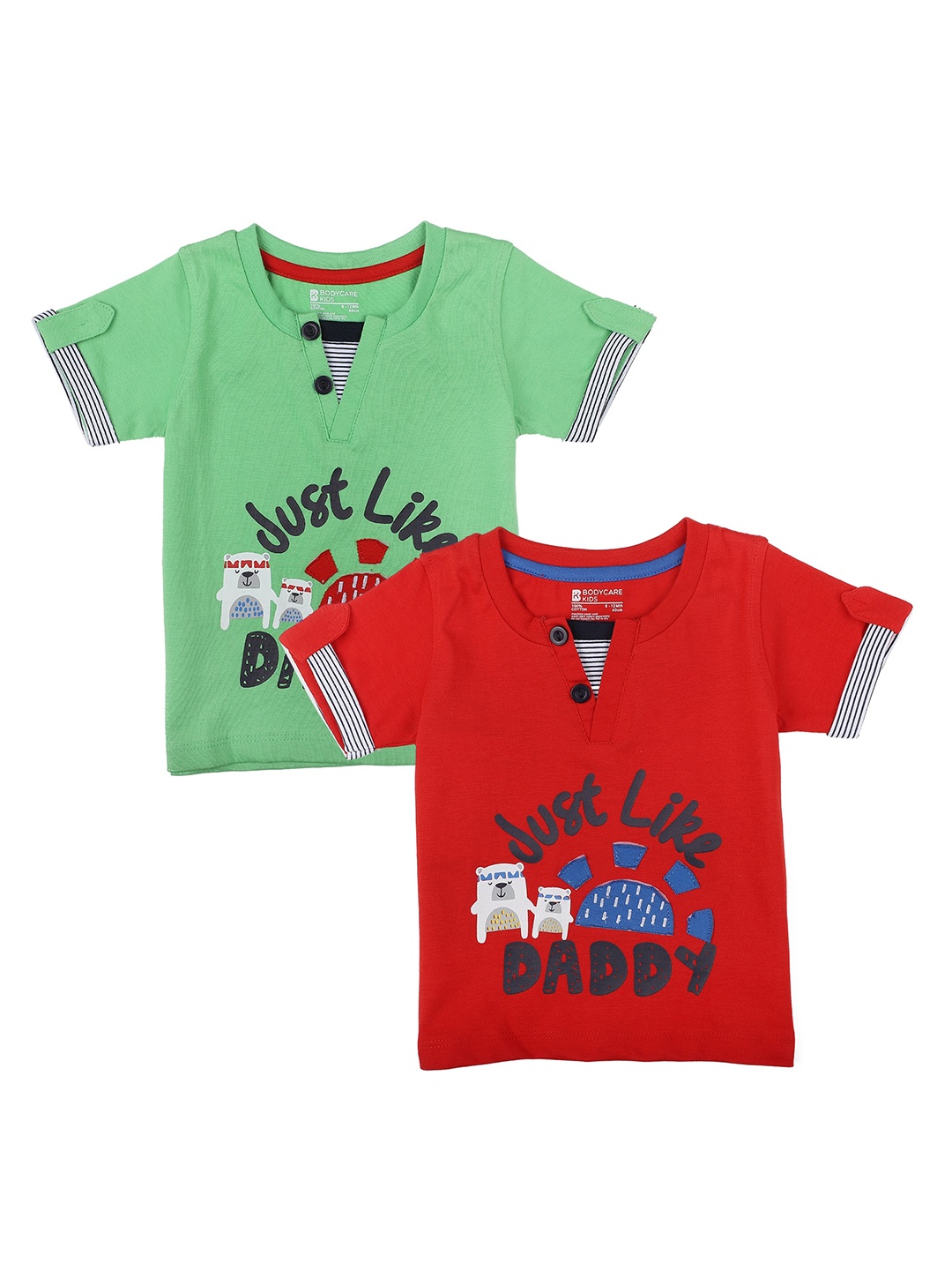 

Bodycare Kids Boys Pack Of 2 Cotton T-shirts, Red