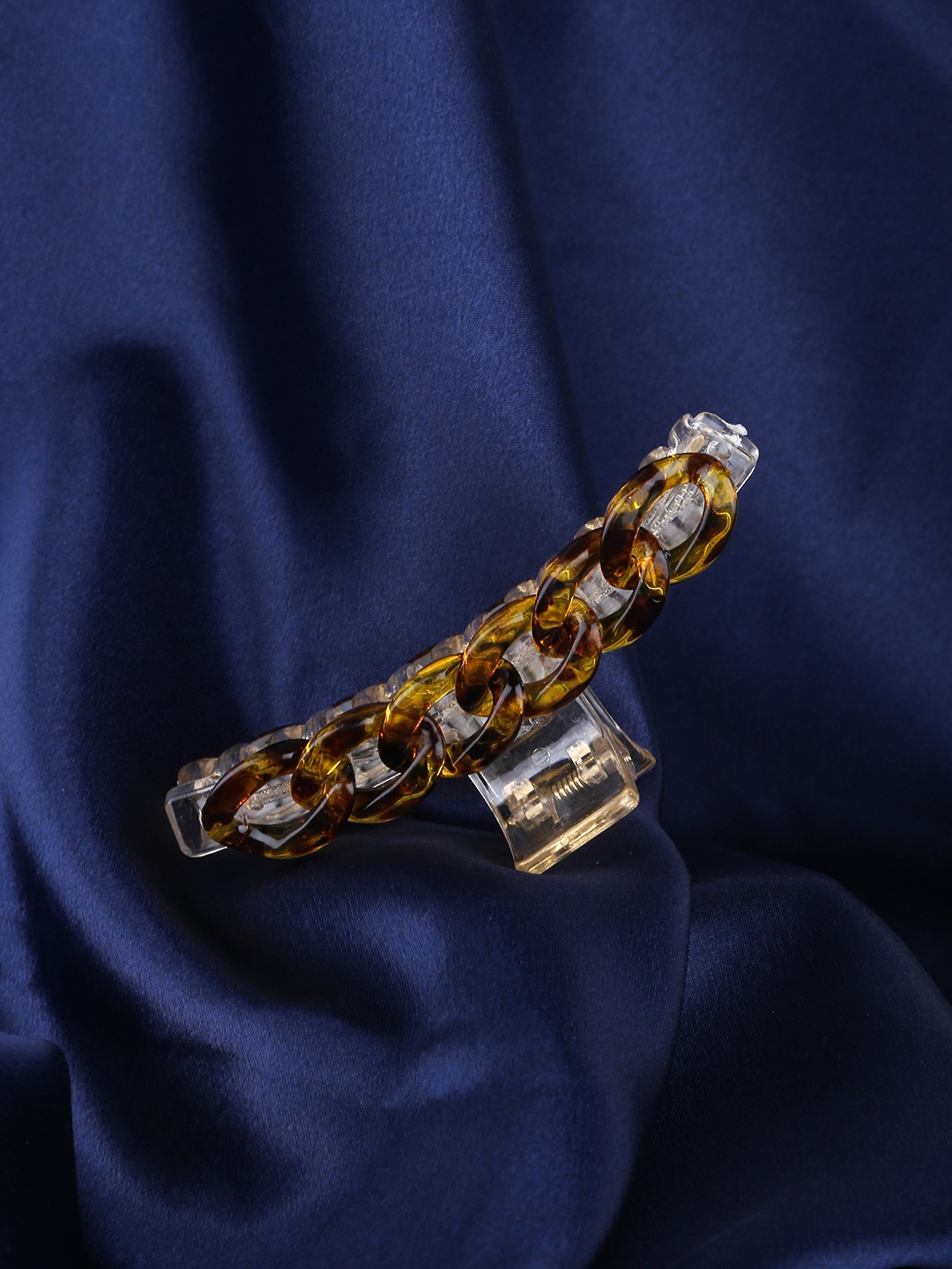

Lilly & sparkle Women Brown & Transparent Claw Clip