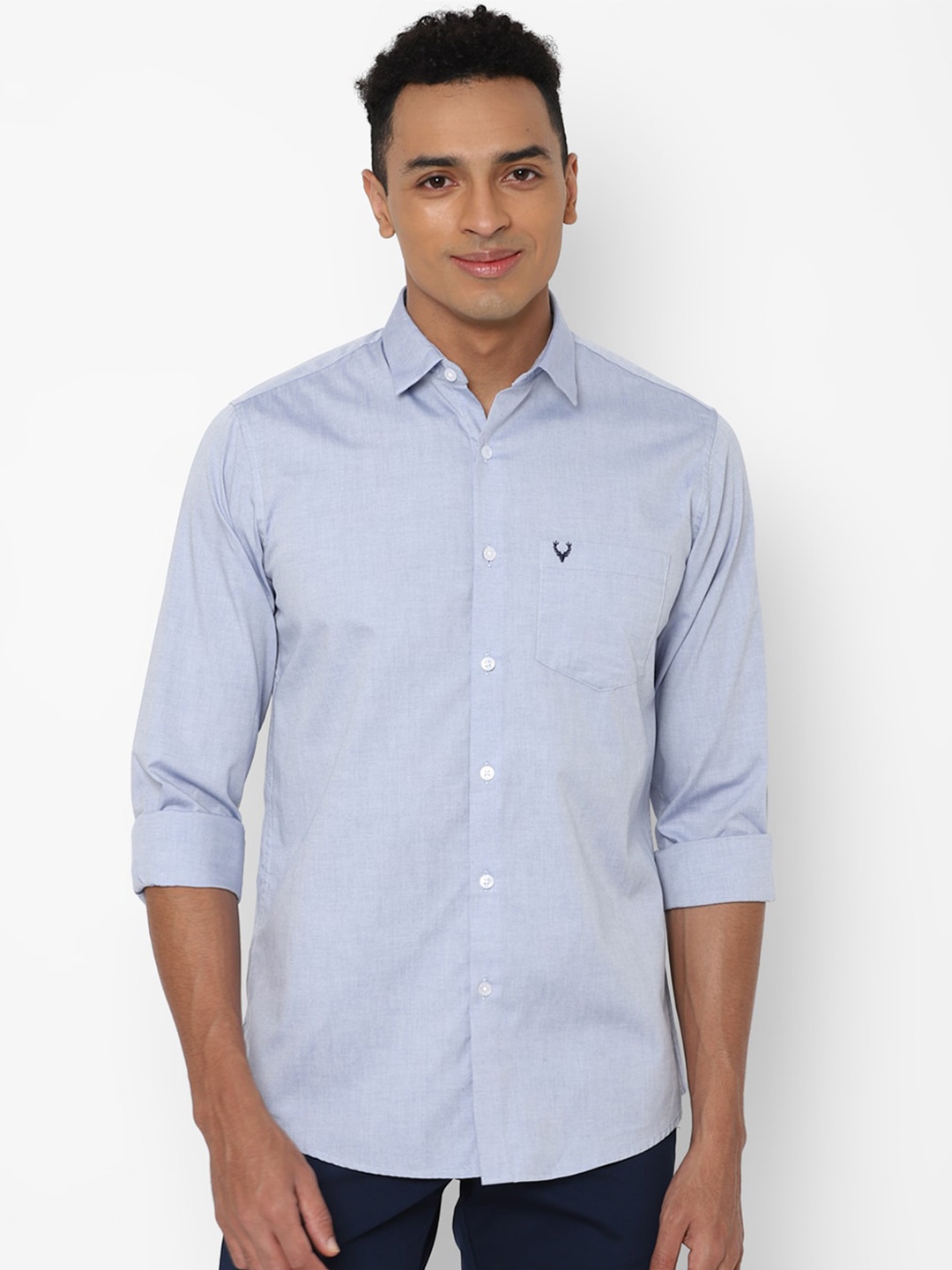 

Allen Solly Men Blue Slim Fit Casual Shirt