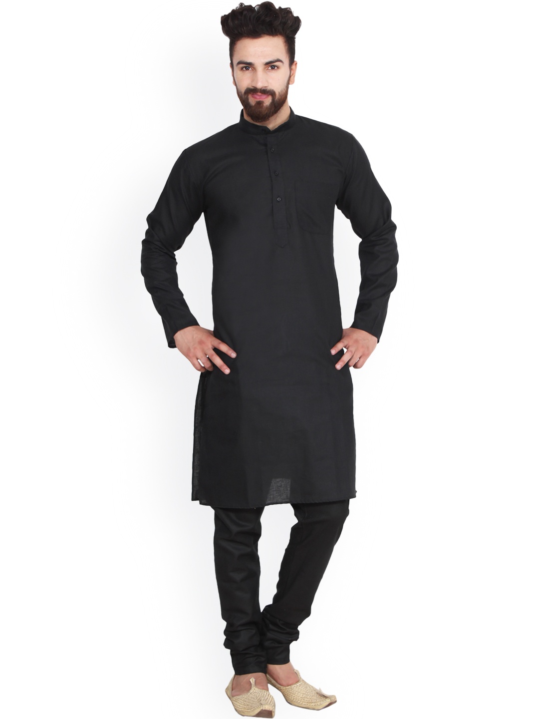 

SOJANYA Black Kurta Set