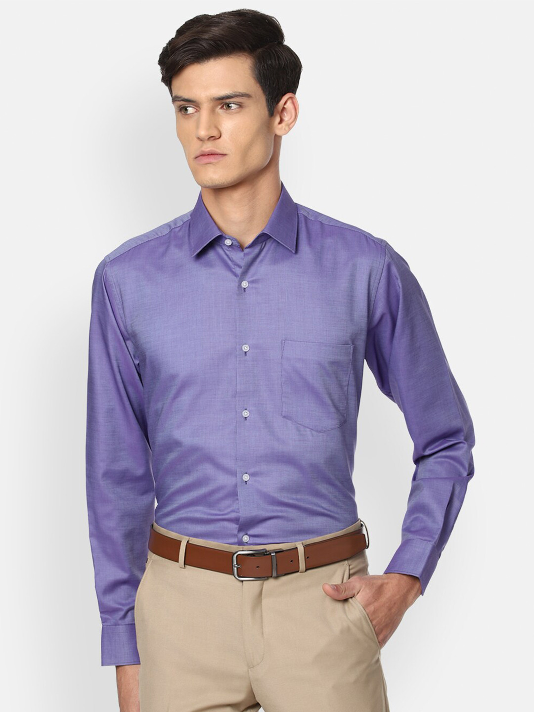 

Van Heusen Men Purple Regular Fit Formal Shirt