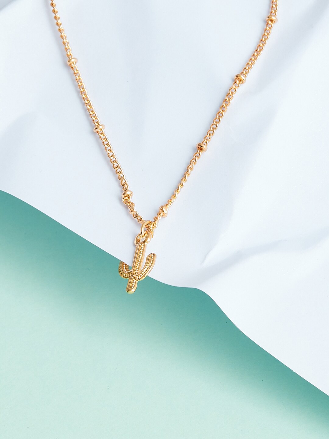 

Lilly & sparkle Gold-Toned Gold-Plated Necklace