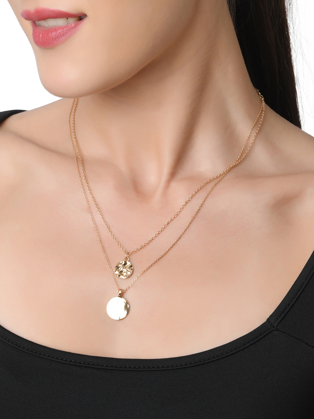 

Lilly & sparkle Women Gold-Toned Set Of 2 Layered Necklace
