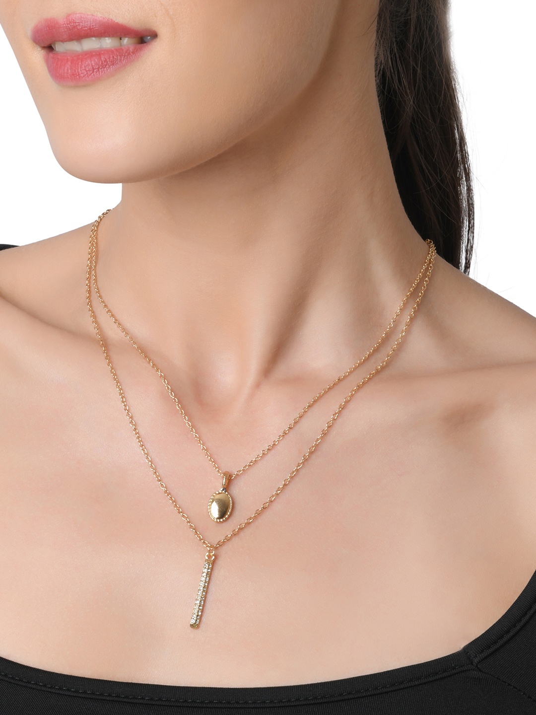 

Lilly & sparkle Gold-Plated Layered Necklace