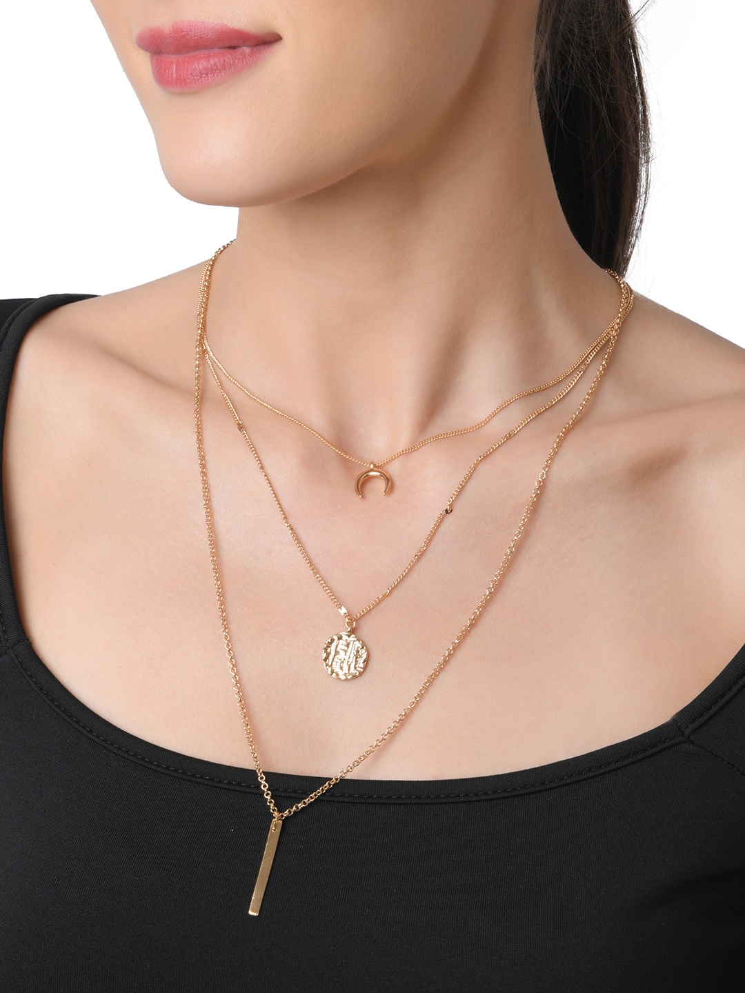 

Lilly & sparkle Gold-Plated Layered Necklace