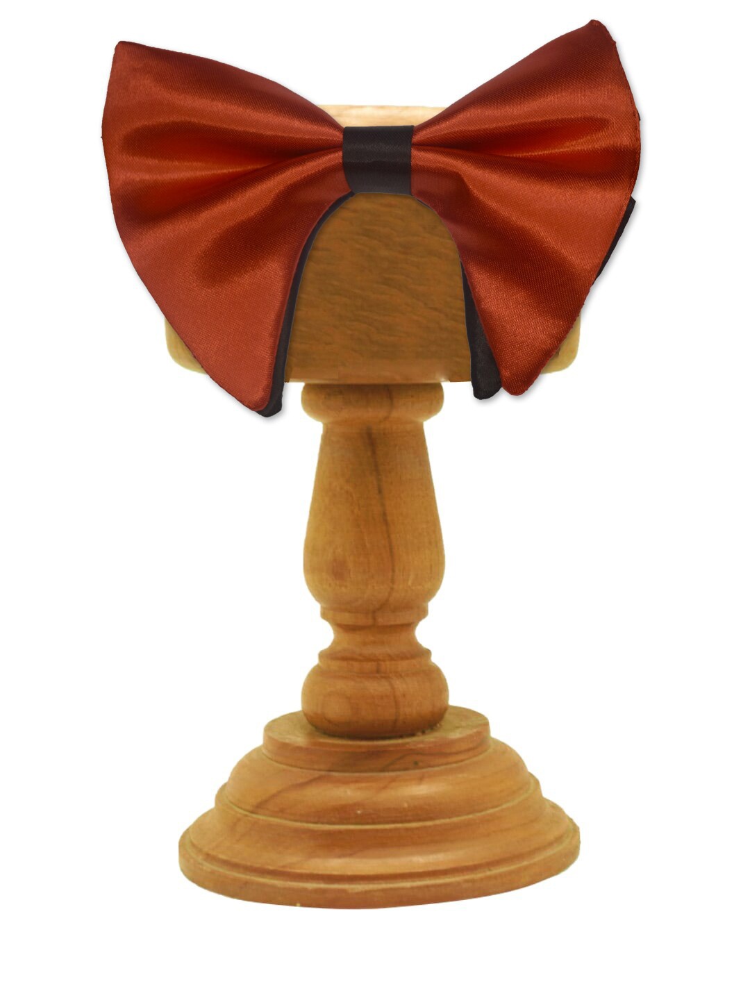 

MUTAQINOTI Men Red & Black Bow Tie