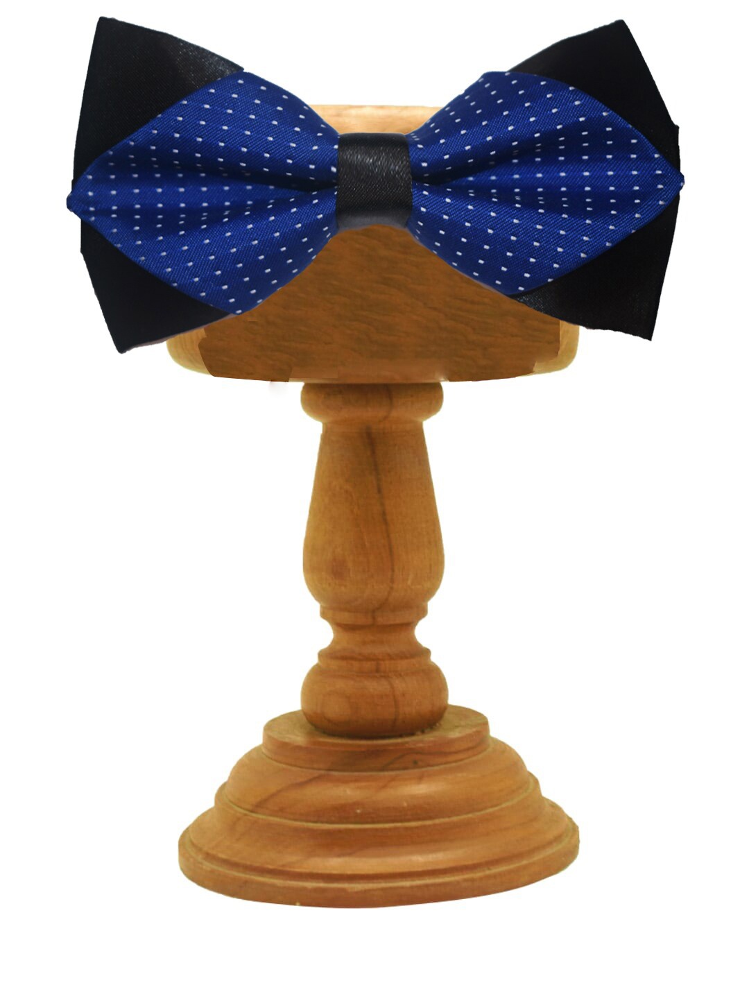 

MUTAQINOTI Men Blue & Black Printed Diamond Bow Tie