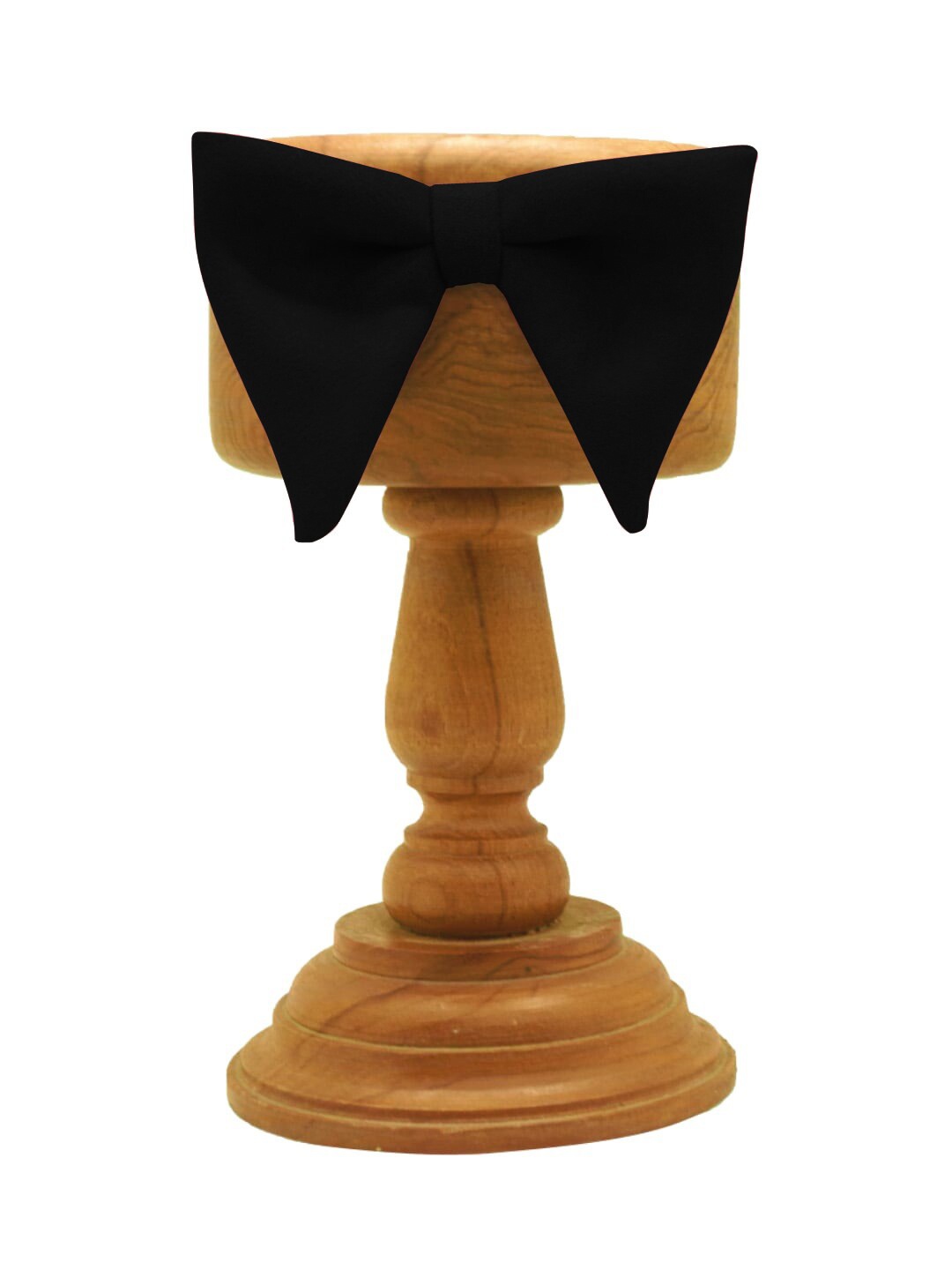 

MUTAQINOTI Men Black Solid Urban Bow Tie