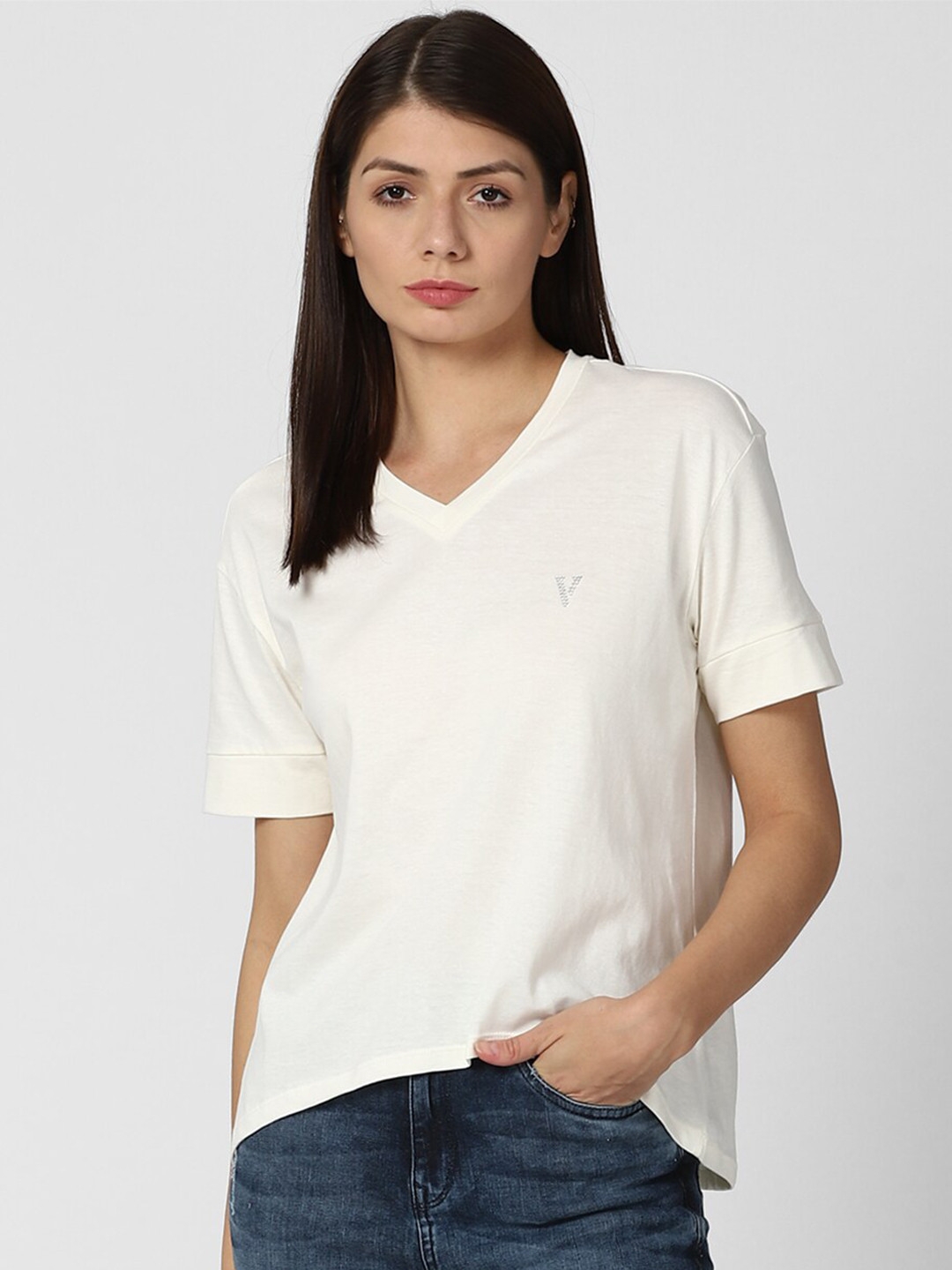 

Van Heusen Woman White High-Low Top