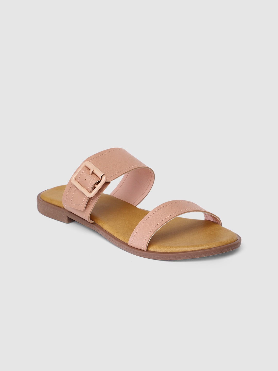

Inc 5 Women Peach-Coloured Open Toe Flats