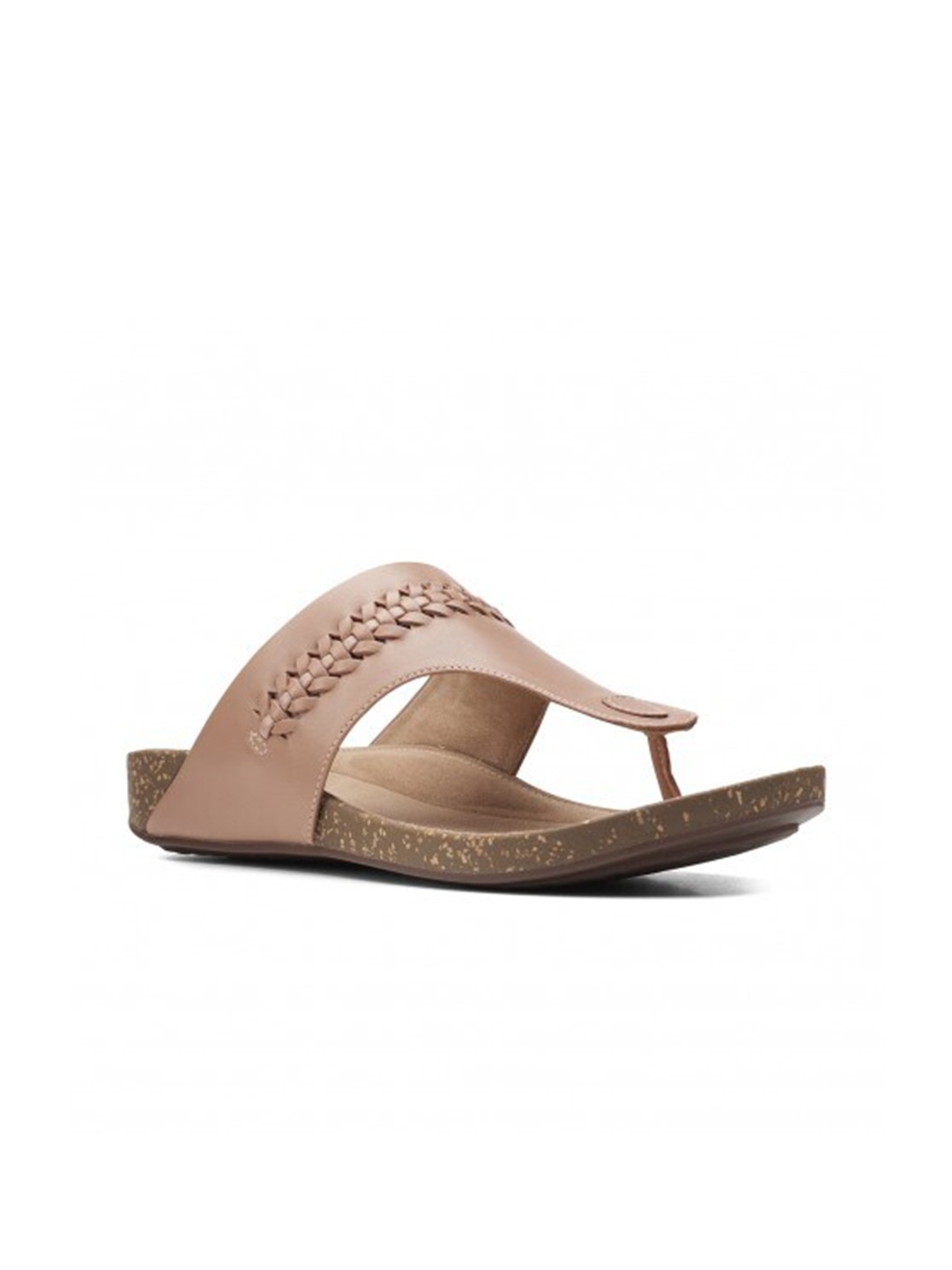 

Clarks Women Rose & Beige Thong Flip-Flops