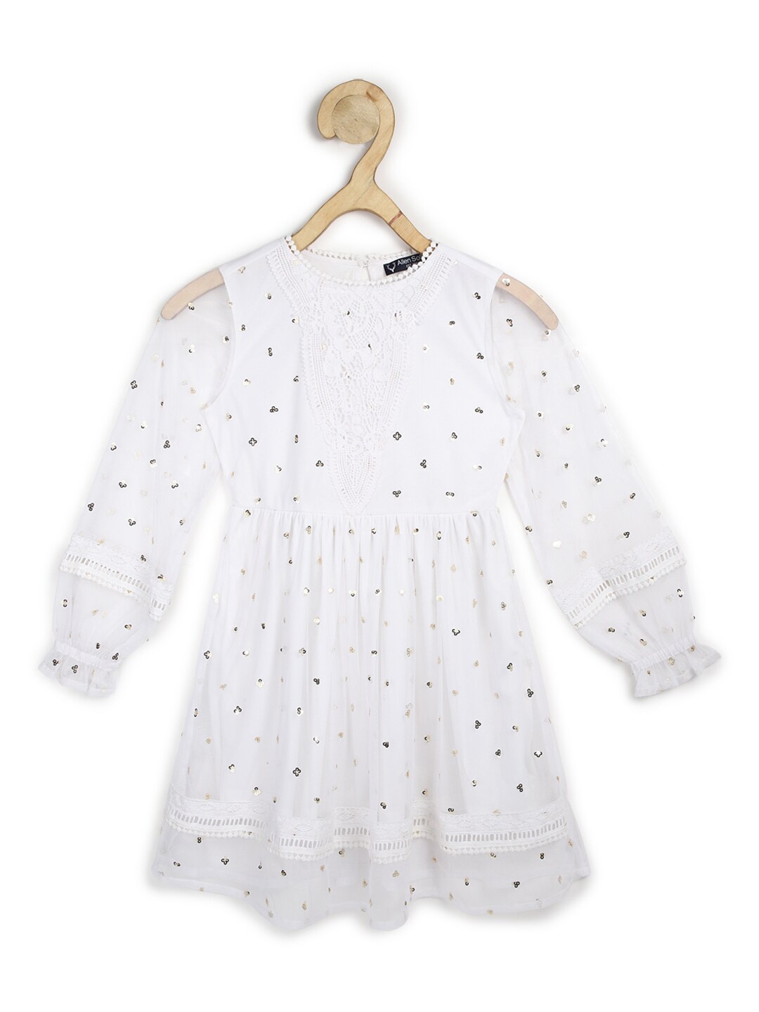 

Allen Solly Junior Girls White A-Line Dress