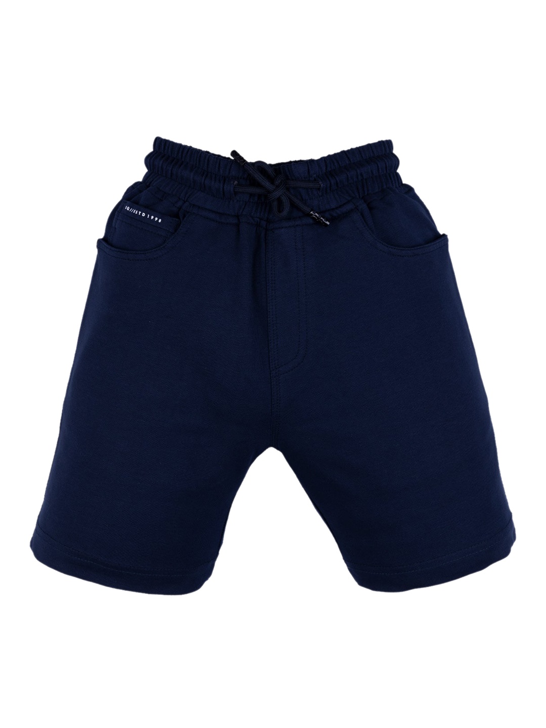 

Status Quo Boys Navy Blue High-Rise Shorts