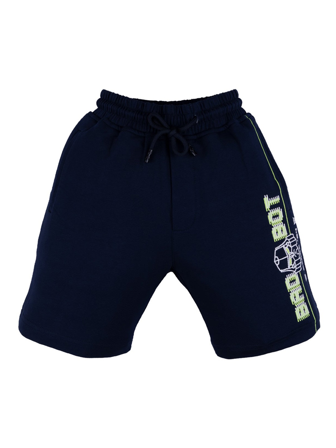 

Status Quo Boys Navy Blue High-Rise Shorts