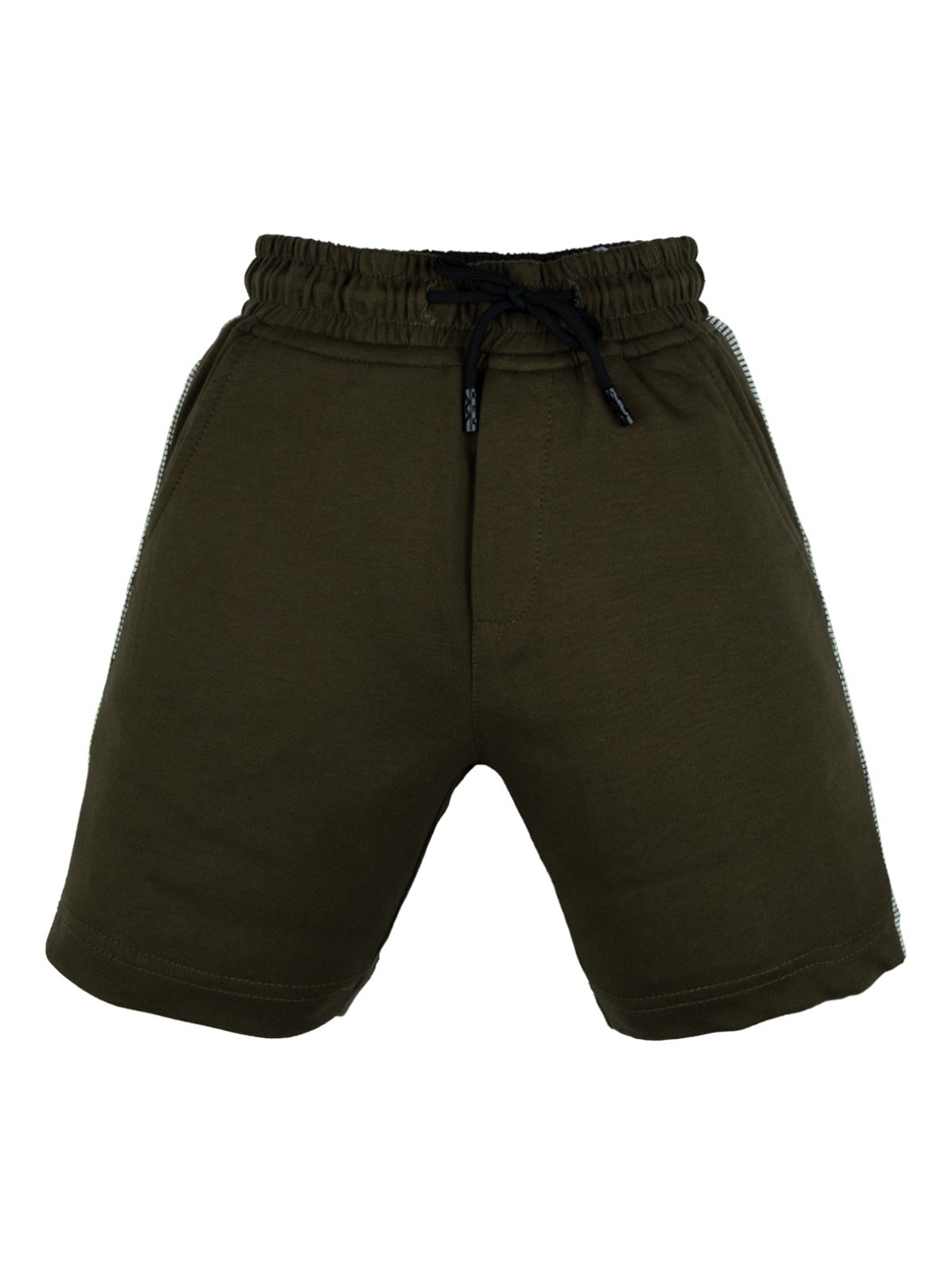 

Status Quo Boys Olive Green High-Rise Shorts