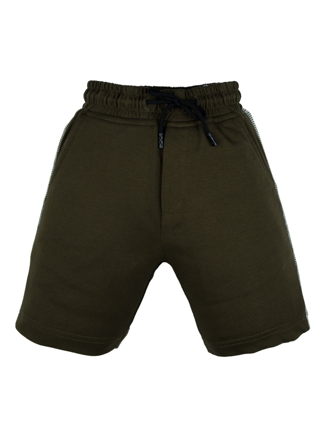 

Status Quo Boys Olive Green High-Rise Shorts
