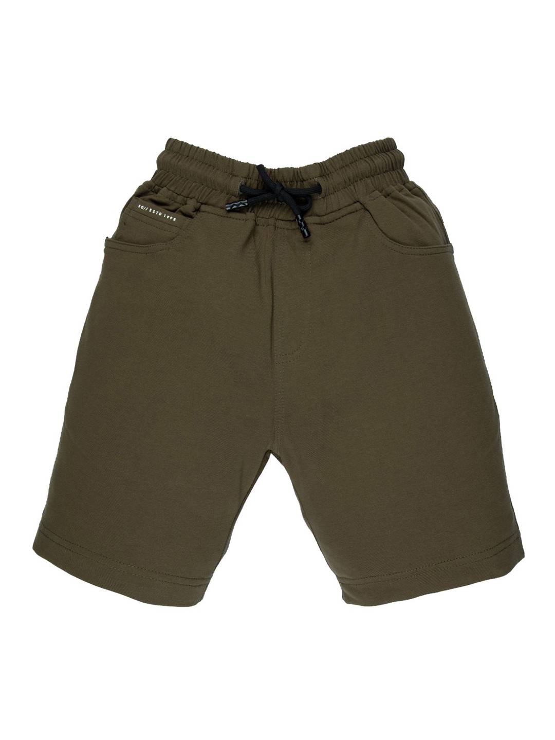 

Status Quo Boys Olive Green High-Rise Shorts