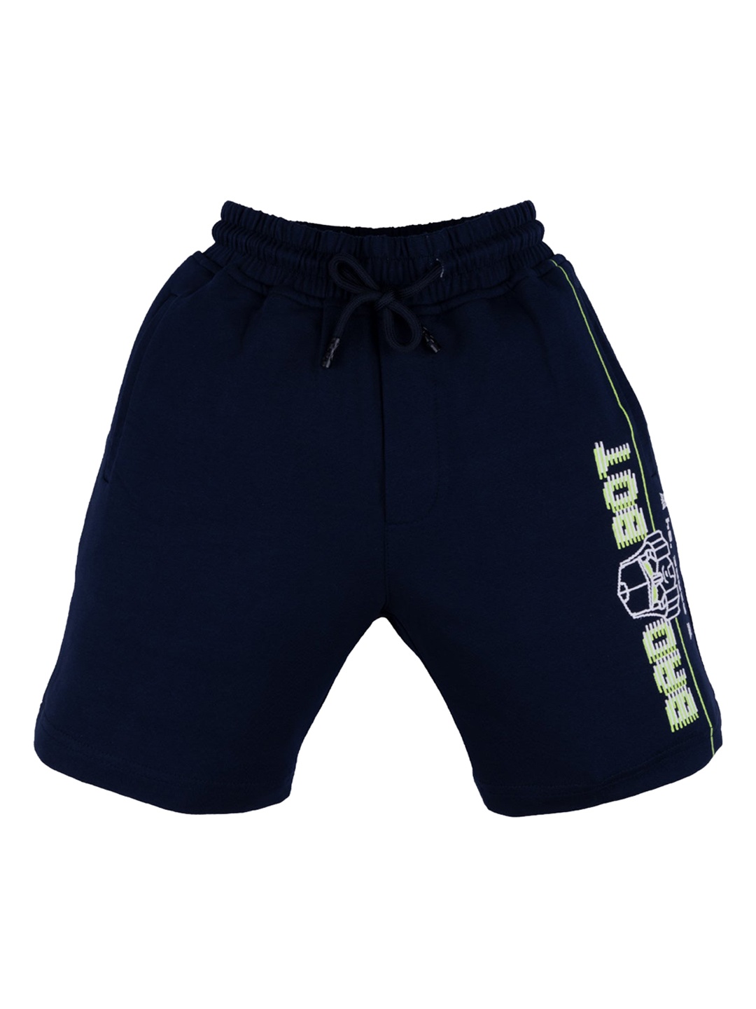 

Status Quo Boys Navy Blue High-Rise Shorts