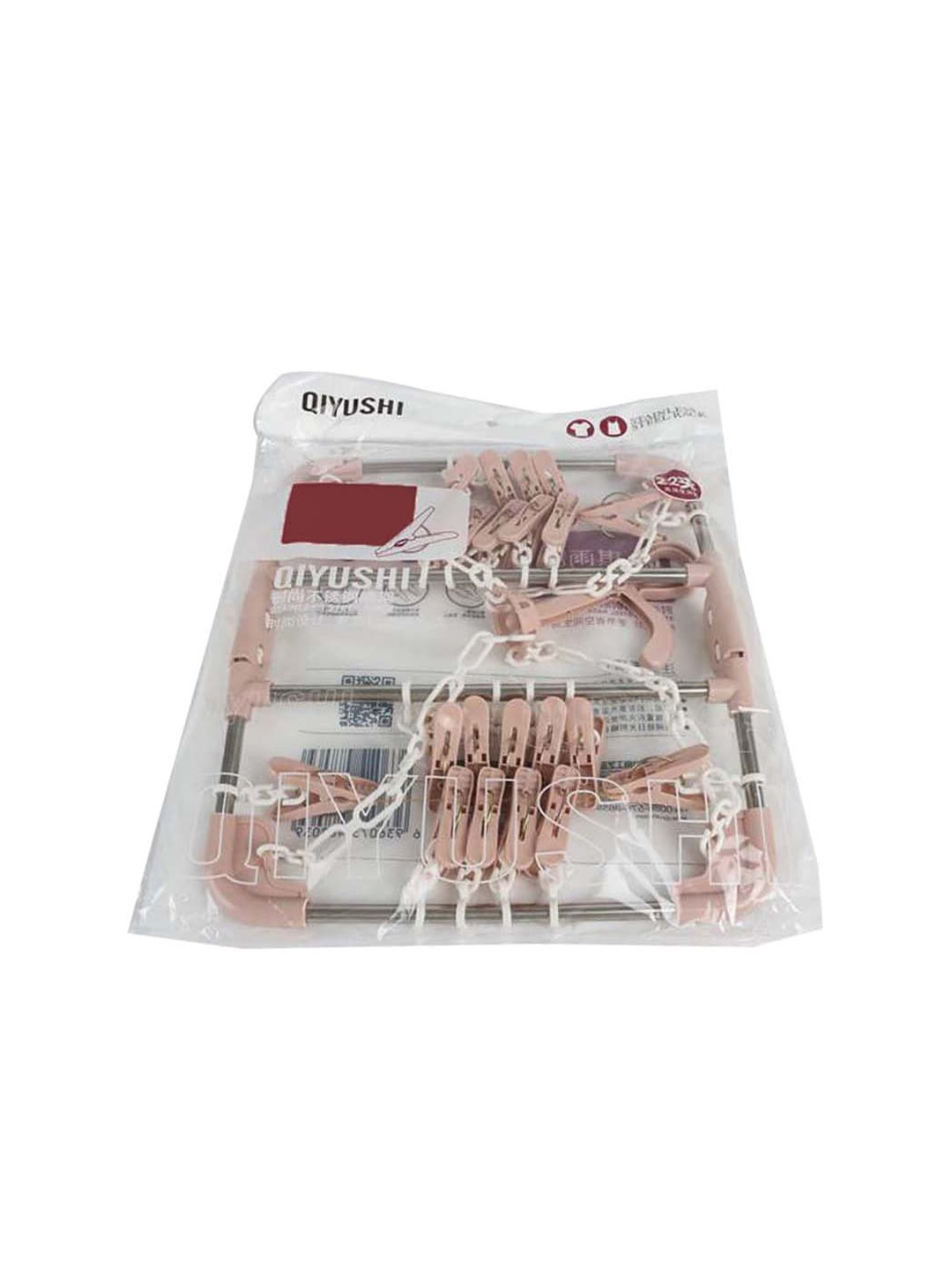 

MARKET99 Peach-Coloured Stainless Steel Hanger Cloth Organizer