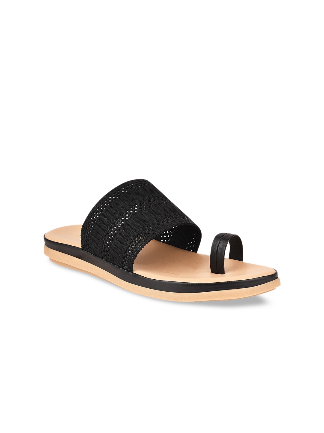 

Stelatoes Women Black One Toe Flats