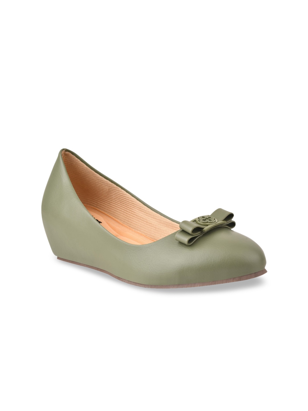 

Stelatoes Women Green Ballerinas with Bows