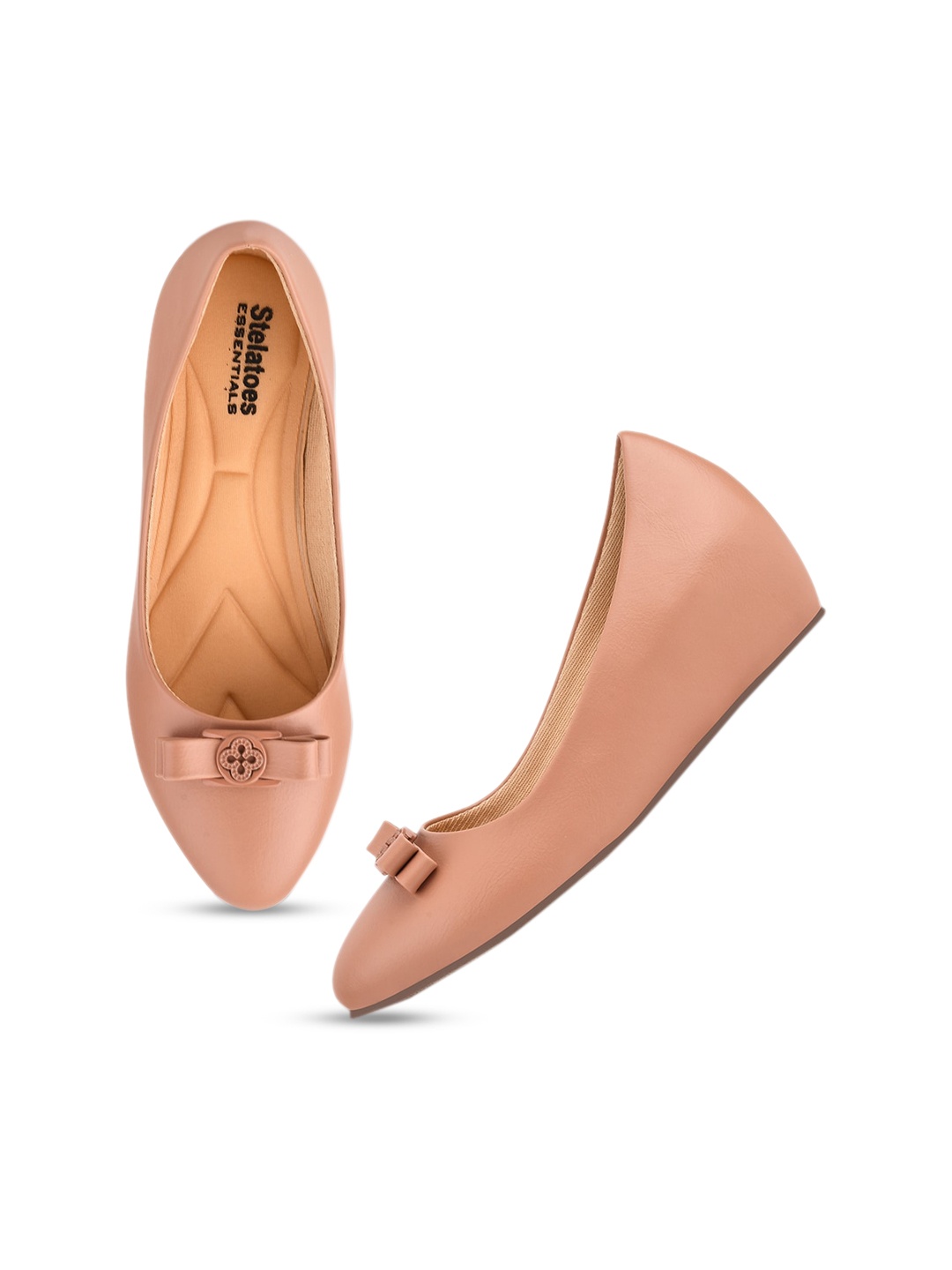 

Stelatoes Women Pink Ballerinas with Bows Flats