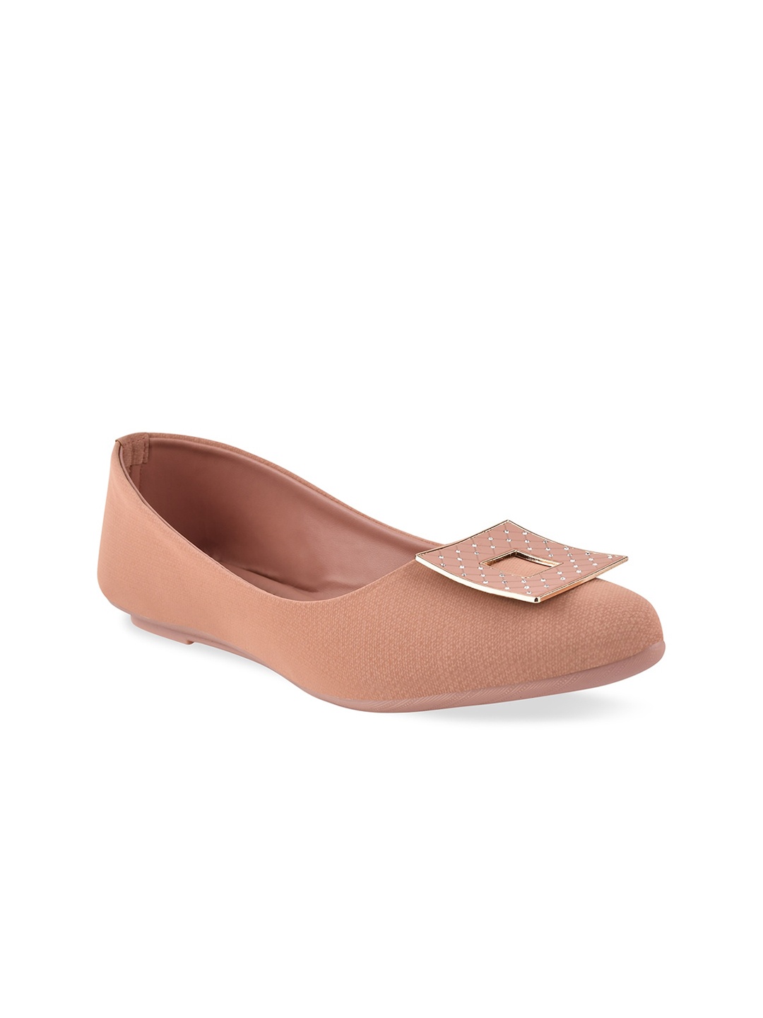 

Stelatoes Women Peach-Coloured Embellished Ballerinas