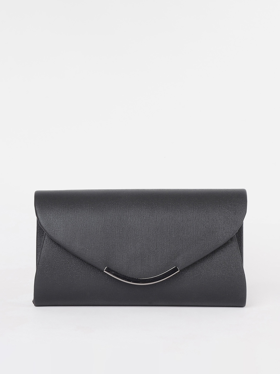

CODE by Lifestyle Black Textured Structured Envelope Clutch
