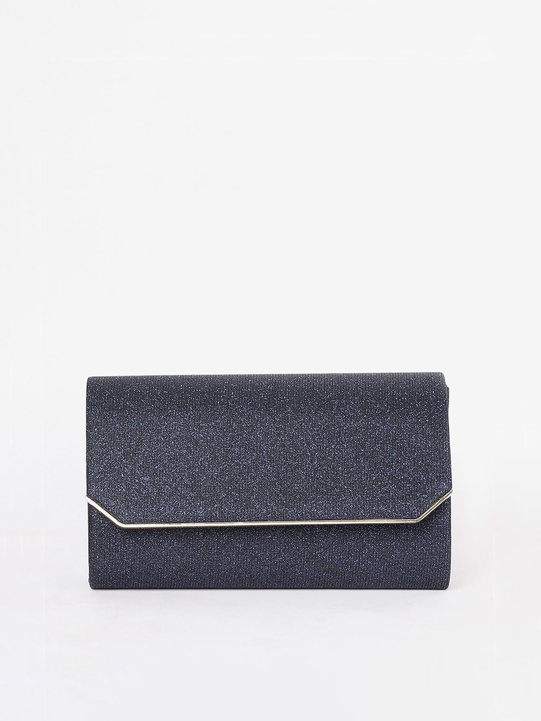 

CODE by Lifestyle Navy Blue Textured Envelope Clutch