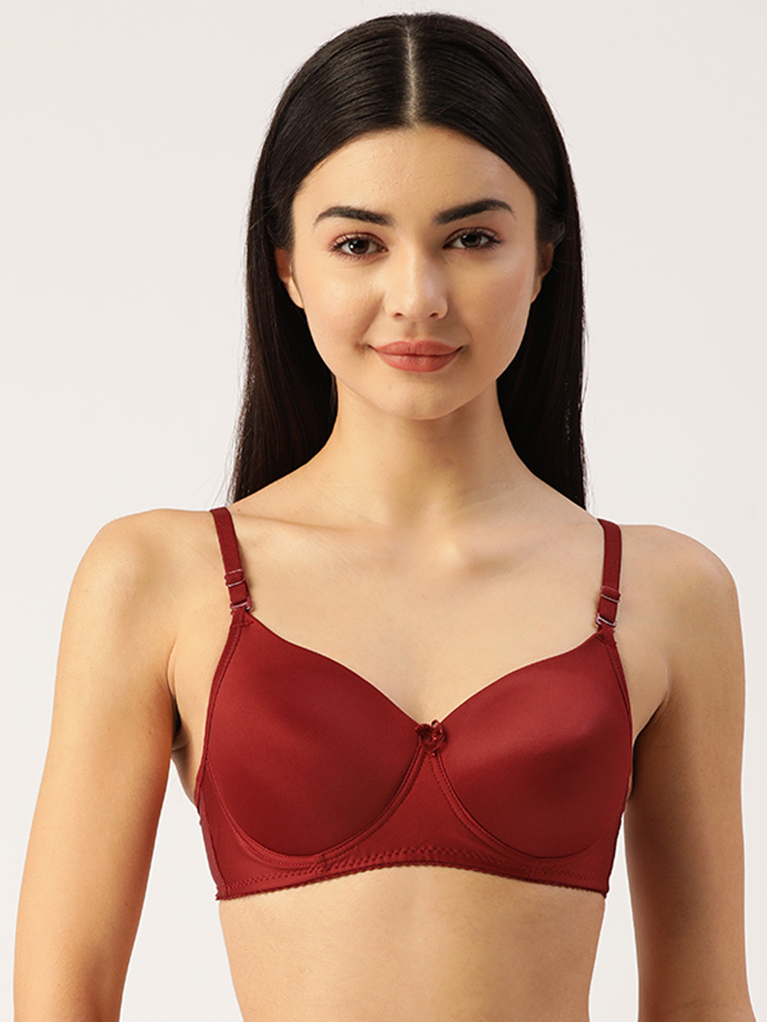 

Lady Lyka Maroon Bra Lightly Padded
