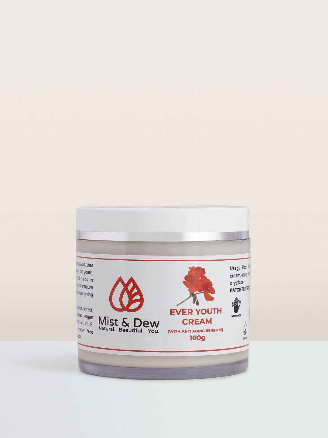 

Mist And Dew Ever Youth Cream 100g, Off white