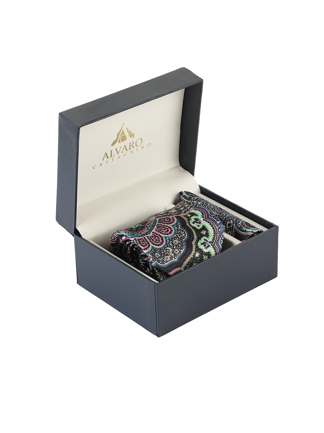 

Alvaro Castagnino Men Blue & Black Printed Accessory Gift Set