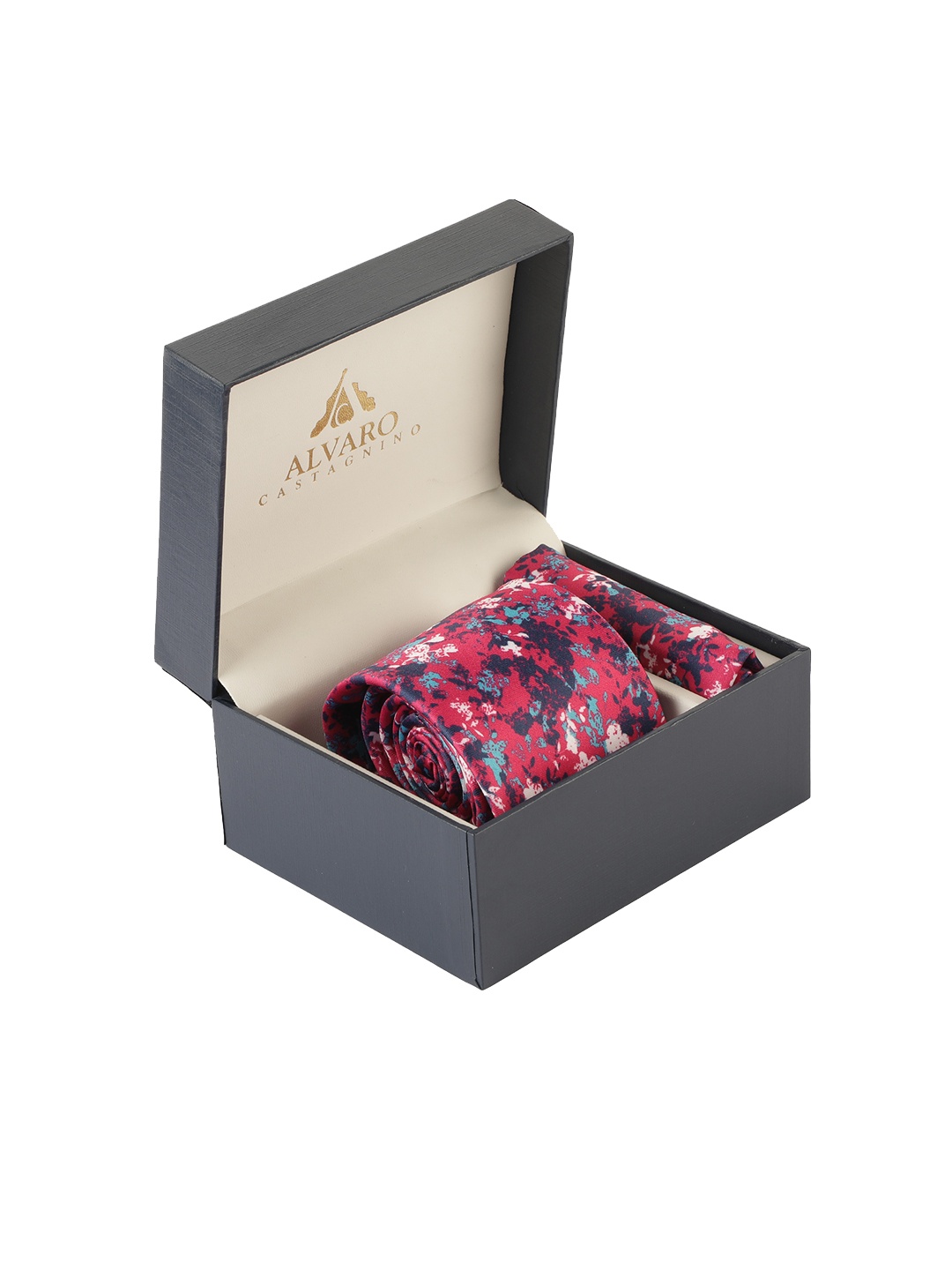 

Alvaro Castagnino Men Pink & Blue Printed Accessory Gift Set