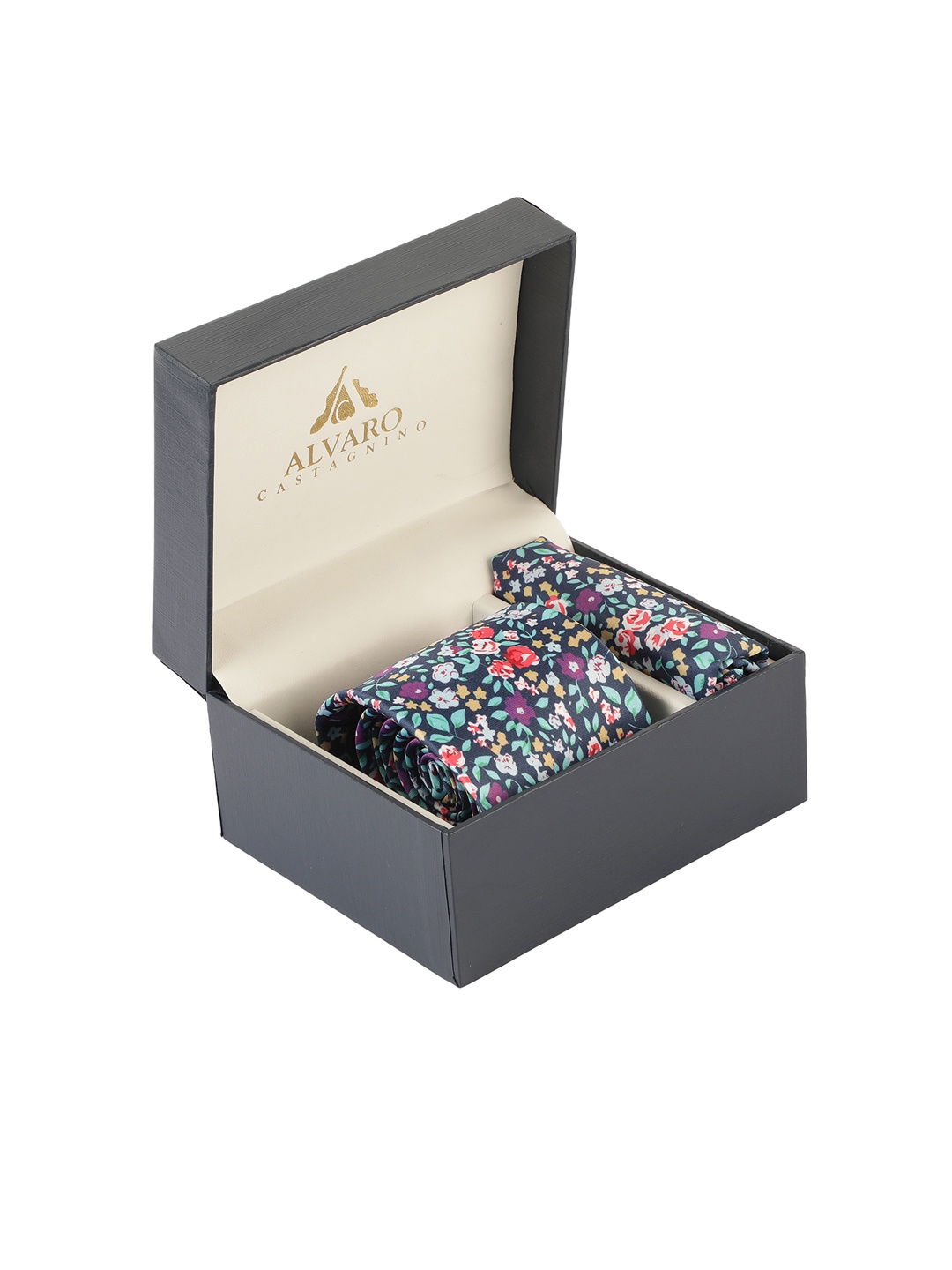 

Alvaro Castagnino Men Blue & Red Printed Accessory Gift Set