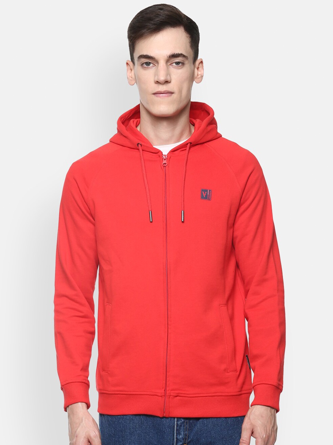 

Van Heusen Sport Men Red Hooded Sweatshirt