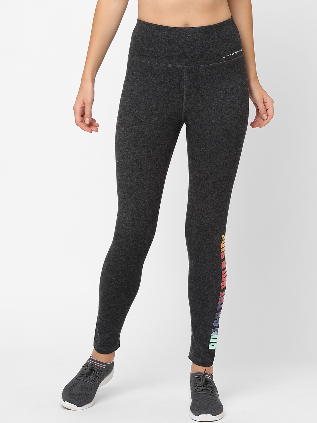 

Maysixty Women Grey Solid Yoga Pant