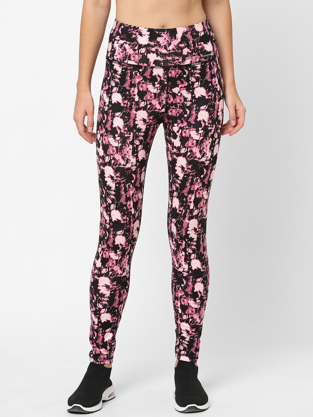 

MAYSIXTY Women Pink Printed Yoga Pant