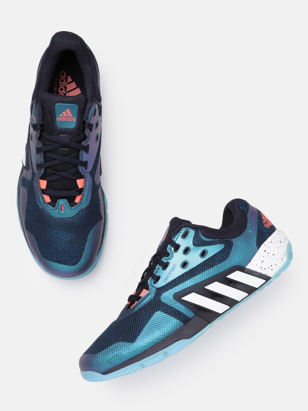 

ADIDAS Men Navy Blue Woven Design Dropset Sustainable Training Shoes