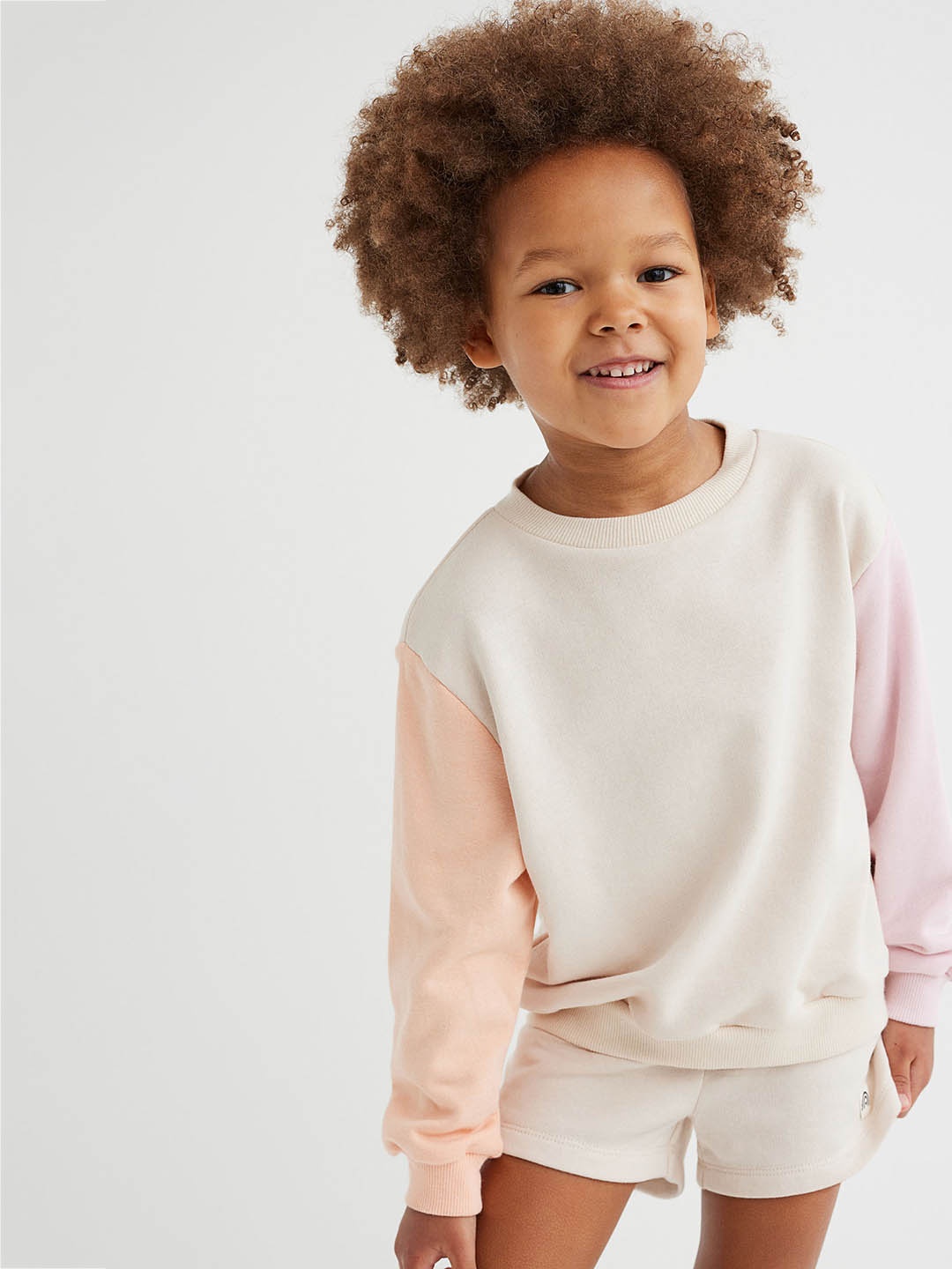 

H&M Girls Beige & Pink 2-Piece Sweatshirt Set