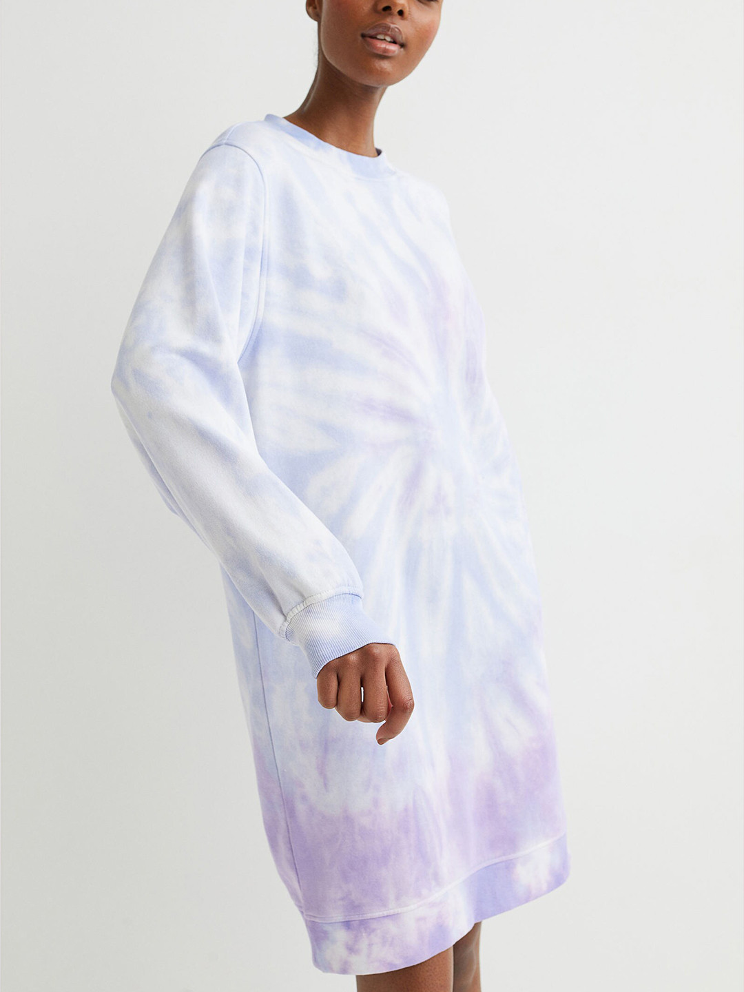 

H&M Women Purple Sweatshirt Dress