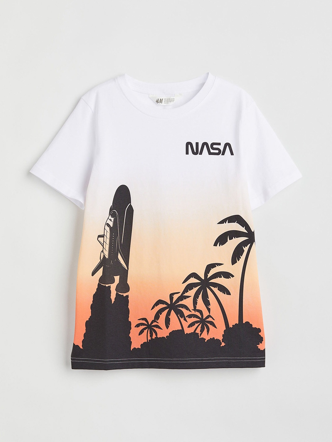 

H&M Boys White Printed T-shirt